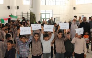 دانش آموزان رودباری جنایات رژیم کودک‌کش را محکوم کردند