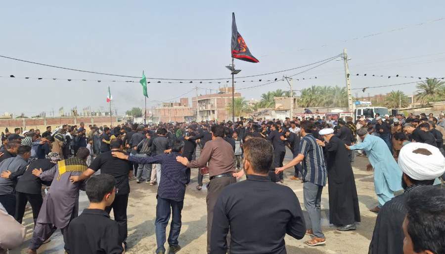 اقامه عزا برای علمدار کربلا در رودبار جنوب